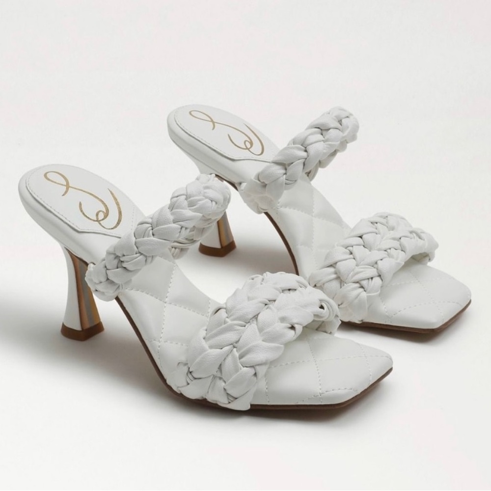 Sam Edelman Women’s Meghan Heeled Sandal in White